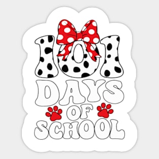 Dalmatian Dog 101 Days Of School Sticker